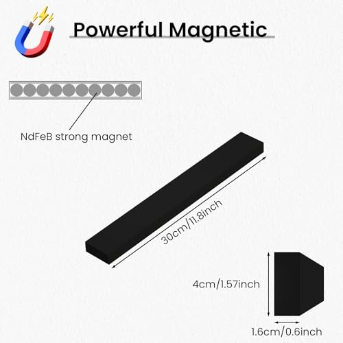 12 Inch Magnetic Knife Strips (12 Inch / Black)