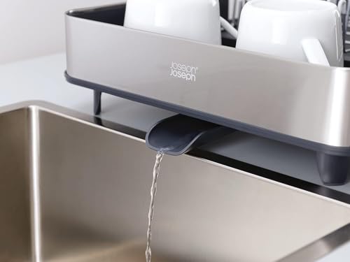 Extendable Dish Drying Rack with Dual Parts (1-tier / Gray)