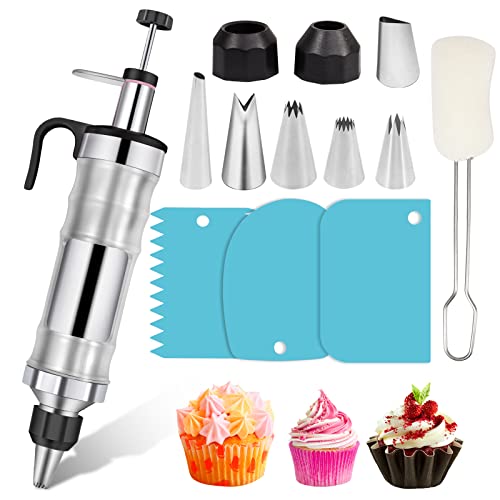 Icing Decoration Gun Set Dessert Decorating Decorator Syringe Cake Decorating Tool