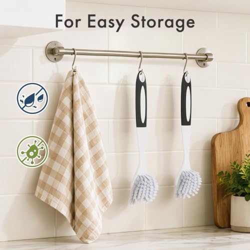 Dish Brush 2 Pack Dish Scrubber with Handle