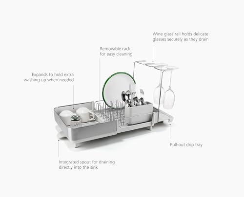 Extend Steel Plus Extendable Dish Rack Steel (Plus / Light Stone)