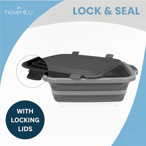 BBQ Prep Tub 16L Multifunctional Camping Cutting Board with lid
