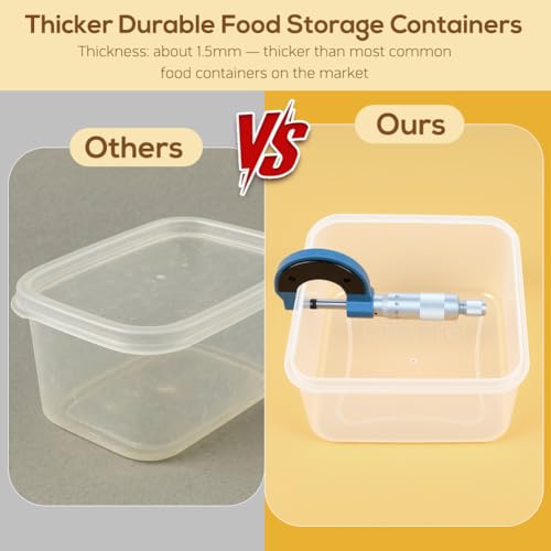 Plastic Food Storage Containers with Lids Airtight Leakproof