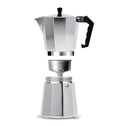 Classic Stovetop Espresso and Coffee Maker (Silver / 12 Cup)