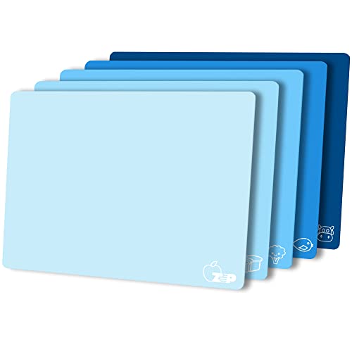 Flexible Plastic Cutting Board Mats Set of 5
