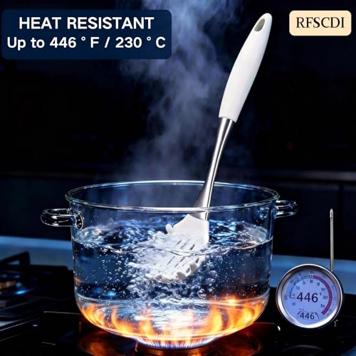 White Silicone Cooking Utensils Set (White)