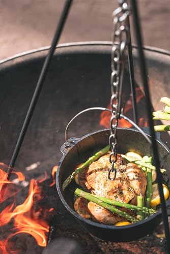 2 QT Pre Seasoned Cast Iron Dutch Oven Flat Bottom (Flat Bottom-2 QT)