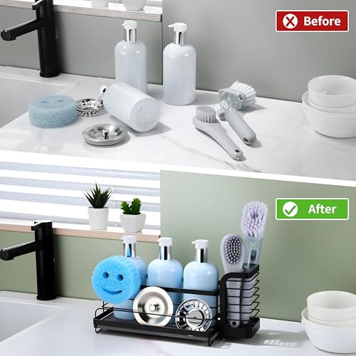 Wipe free Sink Organizer with Drying Stone