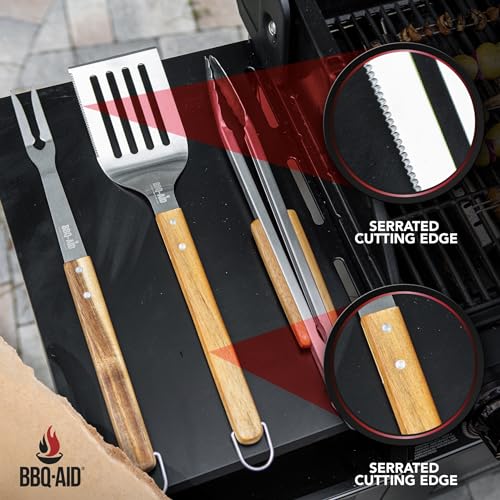 3 Piece Grill Set BBQ Accessories