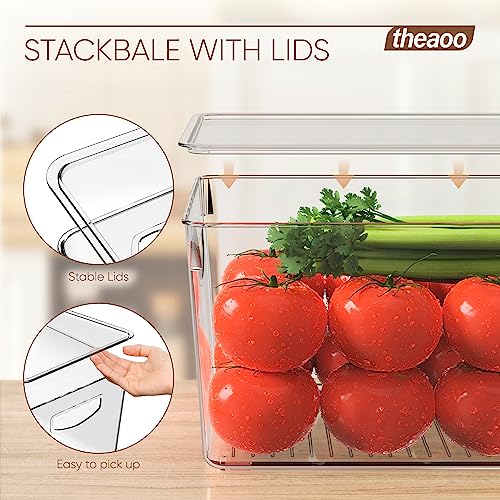 Clear Storage Bins with Lids Stackable