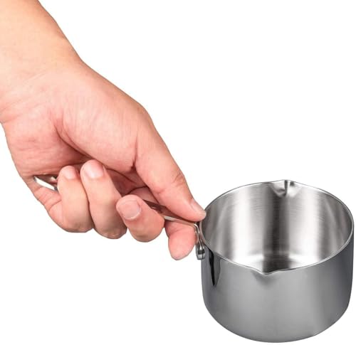 Butter Coffee Milk Warmer Mini Butter Melting Pot with Dual Pour Spout 18