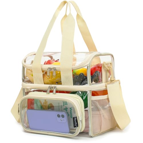 Double Layer Cooler Insulated Lunch Bag Adult Lunch Box Large Tote Bag for Men