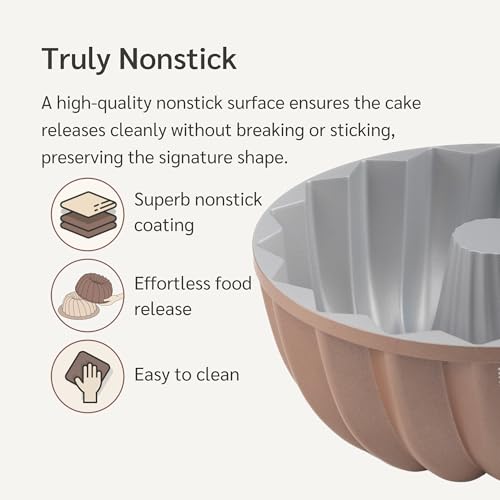 11 Cup Fluted Tube Cake Pan Nonstick