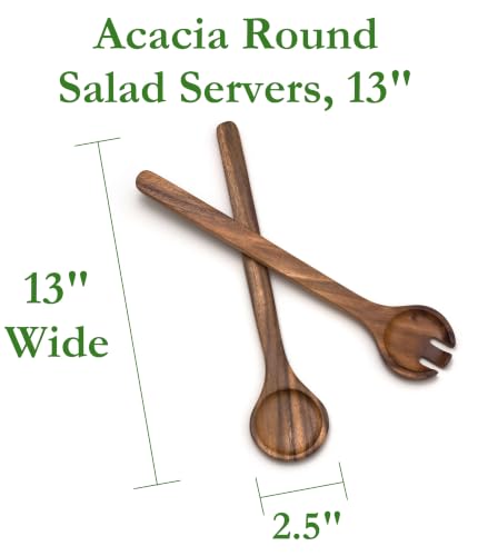 Cherry Finished Salad Servers