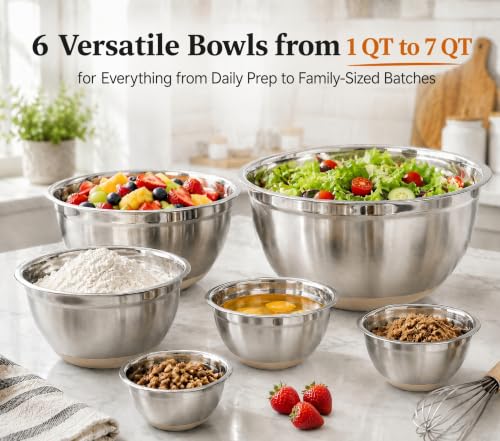 30PCS Mixing Bowls Measuring Cups and Spoons Set (Khaki / 9+7+14 - Bowls & Cups & Spoons)