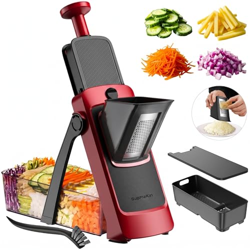 Safe Mandoline Slicer (4V RED)