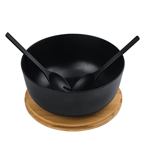 Bamboo Fiber Salad Bowl with Servers Set Large 10