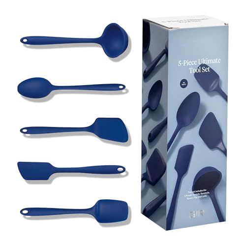 5 Piece Silicone Ultimate Kitchen Utensils Set (Navy / 5 - Piece Set)