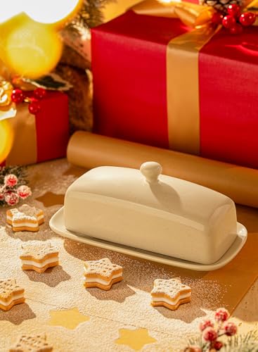 Porcelain Butter Dish with Lid