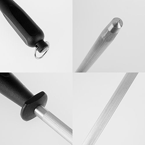 Professional Carbon Steel Black Knife Sharpening Steel