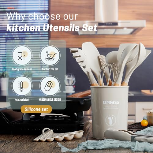 Silicone Cooking Kitchen Utensils Set 35 PCS Non