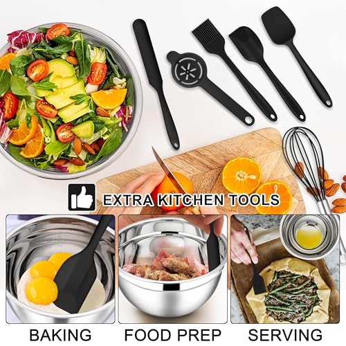 Stainless Steel Mixing Bowls with Lids