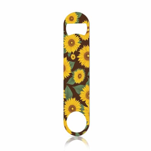 Watercolor Turtles Stainless Steel Bottle Opener Swimming Green Seaweed Blisters Freedom Leisure Ocean Animals Flat Beer Bottle Opener Keychain for Home Kitchen Bar Restaurant Party Gift