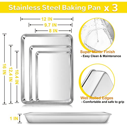 Stainless Steel Baking Cookie Sheets