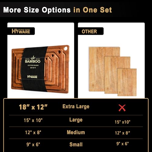 Extra Large Bamboo Cutting Board for Kitchen