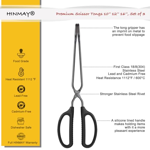 Scissor Tongs Set