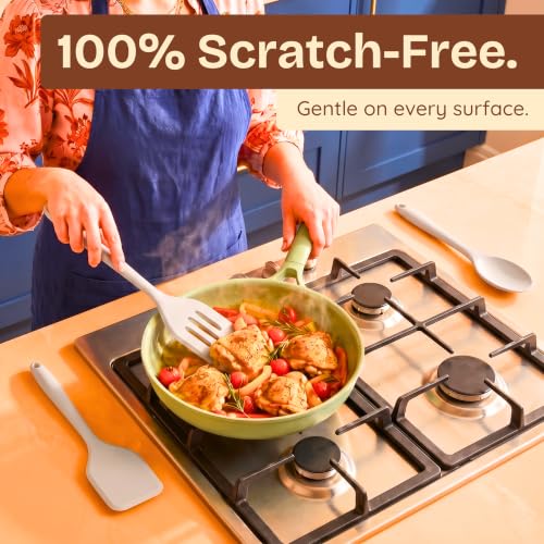 NonToxic Platinum Silicone Utensils (Gray)
