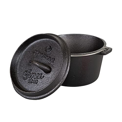 1 QT Pre Seasoned Cast Iron Dutch Oven Flat Bottom (Flat Bottom-1 QT)
