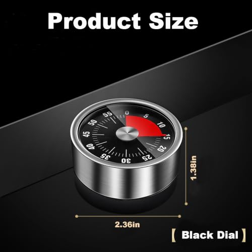Visual Timer for Cooking Classroom (Black)
