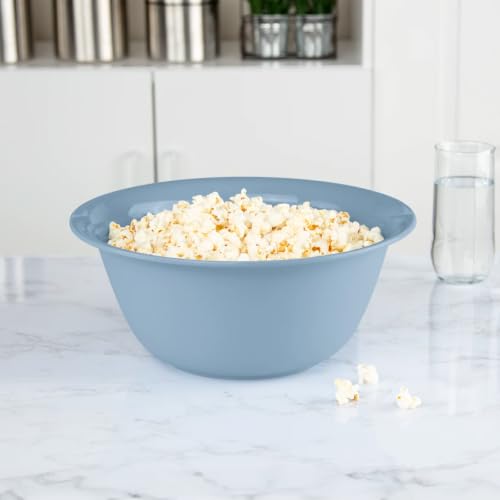 24 Pack Plastic 6 Quart Bowl for Serving & Food Prep