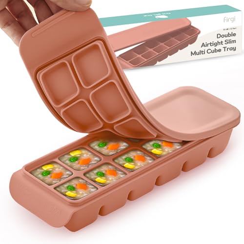 Silicone Baby Food Freezer Tray with Lid