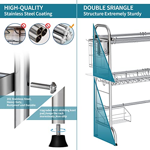 Stainless Steel 2 (3 Tier,silver)