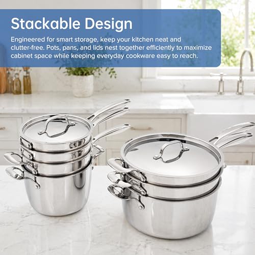 9pc Stainless Steel Pro (Duralon and Stainless Steel)