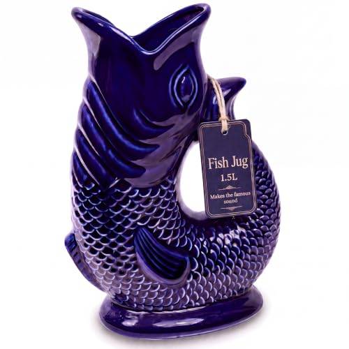 Fish Jug 50 fl oz Ceramic Pitcher