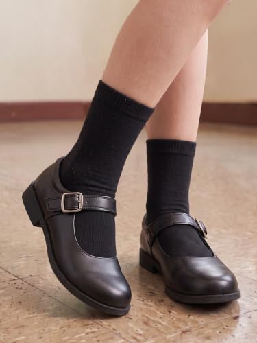 Unisex Kids Boys Girls Soft Cotton School Socks Black White Navy