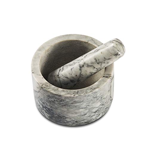 ZhenSanHuan Natural Granite Stone Mortar and Pestle Solid and Durable Crusher (QiongKong)