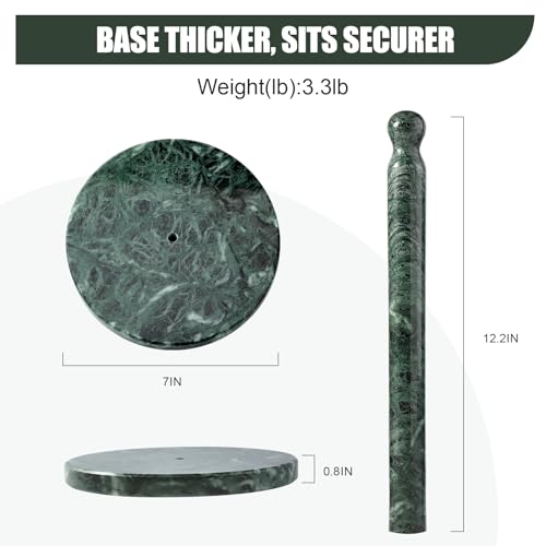 Luxury Natural Marble Paper Towel Holder Stone Rod