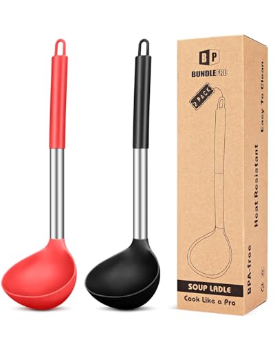 Silicone Soup Ladle Spoon Kitchen Utensils