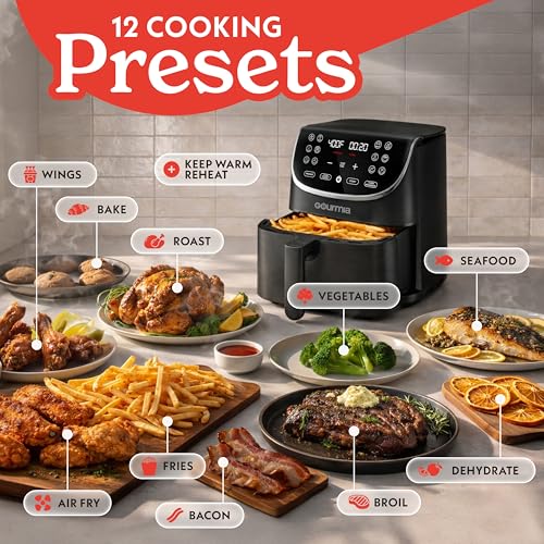 Air Fryer 7 Qt Large Capacity with LED Display