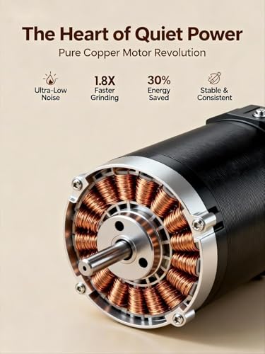 Portable Electric Coffee Grinder with Ceramic Burr (Matte Black)