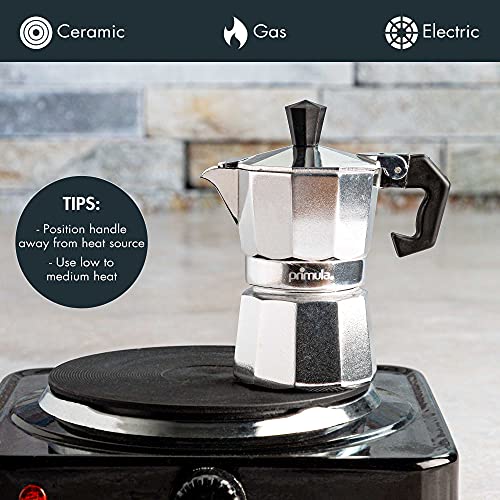 Classic Stovetop Espresso and Coffee Maker (Silver / 1 Cup)