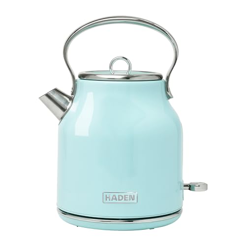 Heritage 1.7 Liter Stainless Steel Retro Electric Tea Kettle with Auto Shutoff and Dry Boil Protection