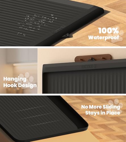 Dog Food Mat 36"x24" (Black)