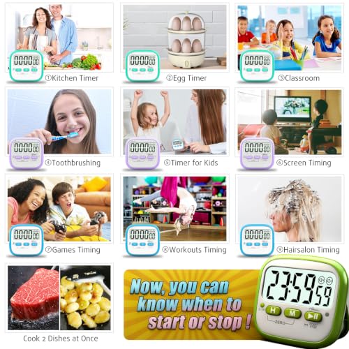 2 Pack Classroom Timers for Kids Teachers (2* Macaron Color ( 97%+ Choice for Kids ))