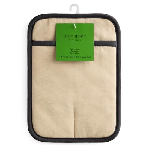 Spade Flower Soft Silicone Pot Holder 2 (Beige/Black)
