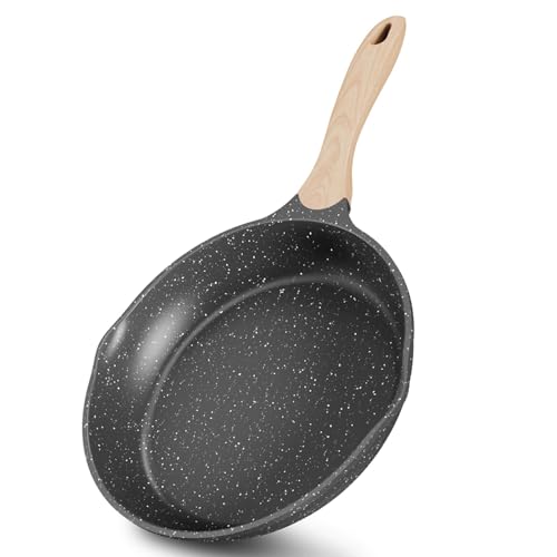 Non Stick Frying Pans Skillet Stone Coated Egg Pan with Dual Spouts